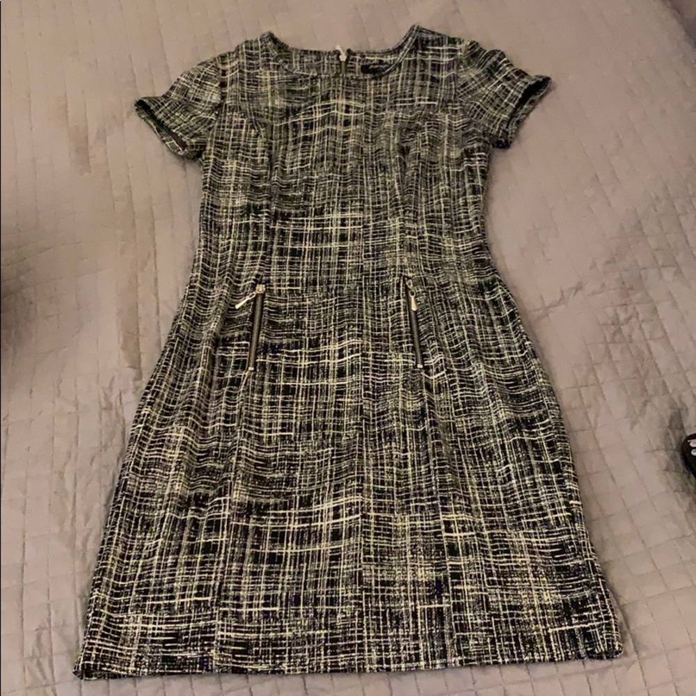 Black patterned dress